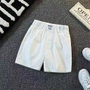 ショートパンツ キッズ 男の子 ジュニア 夏用 ハーフパンツ 綿素材 薄手 軽量 カジュアル 普段使い おしゃれ 快適 無地 半ズボン カーキ ホワイト ブラック