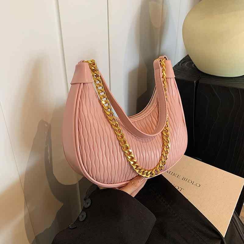 バッグ レディース 高級感 プリーツ ギョーザバッグ 水餃子型フォルム PUレザー ショルダーバッグ 斜め..