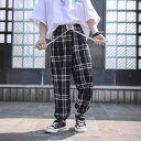 パンツ 子供 キッズ 接触冷感 薄手 軽量 涼しい 吸湿速乾 日焼け防止 蚊よけ 防虫 イージーパンツ カジュアルパンツ ゆったり ストレート 市松模様 チェック柄 ルームウェア 普段使い 夏 ポリエステル(x2)