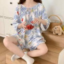 パジャマ レディース 女性用 ルームウェア 上下セット 半袖 ショートパンツ レーヨン 薄手 軽量 通気性 涼感 夏 部屋着 おうち時間 ナイトウェア 寝間着 肌触り快適 高級感 かわいい フェミニン ゆったり