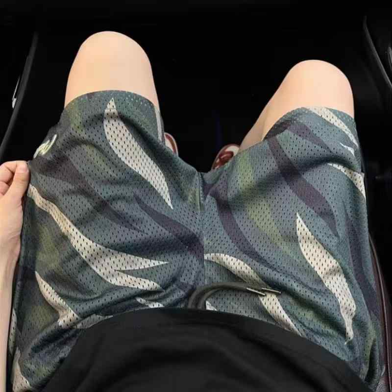 短パン メンズ 男性用 迷彩柄 カジュアル スポーツ ランニング ビーチ ショートパンツ ハーフパンツ 夏 薄手 接触冷感 通気性 速乾 ゆったり リラックス ポリエステル