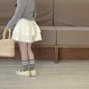 キッズ 女の子 スカート レース ティアード ふわふわ ボリューム フレア ショート丈 ミニ丈 ホワイト ポリエステル 裏地付き オールシーズン お出かけ 普段使い カジュアル