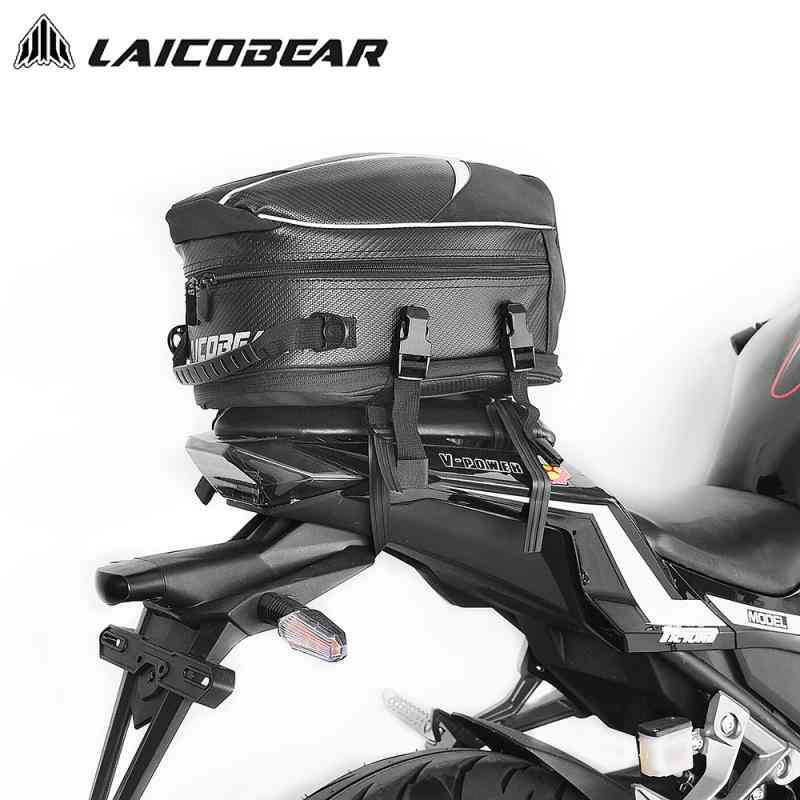 バイク シートバッグ 多機能 大容量 ヘルメット収納 防雨 防水 オックスフォード生地 22L ツーリング ..