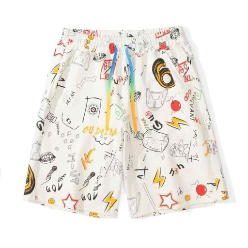 ハーフパンツ メンズ ゆったり ルーズフィット ダメージ加工 高級感 トレンド ファッション カジュアル ストリート 着回し デイリーユース ポリエステル混紡 ホワイト ブラック マルチカラー 五分丈 ハーフパンツ メンズ ゆったり ルーズフィット ダメージ加工 高級感 トレンド ファッション カジュアル ストリート 着回し デイリーユース ポリエステル混紡 ホワイト ブラック マルチカラー 五分丈