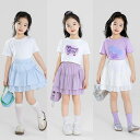 キッズ 女の子 スカート ショート丈 夏 韓国風 Aライン ティアード ギャザー かわいい プリンセス風 無地 スクール風 フレア ジュニア 小学生 お出かけ 普段使い 水色 白 紫
