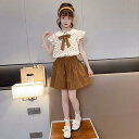 キッズ 女の子 半袖シャツ ショートパンツ 上下セット 韓国風 夏服 カジュアル 薄手 普段使い お出かけ ガールズ ファッション 夏用 セットアップ 子供服