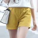 ショートパンツ レディース ワイドシルエット ゆったり リラックスフィット 綿 コットン 薄手 ウエストゴム 夏用 カジュアル スポーツ 普段使い ルームウェア