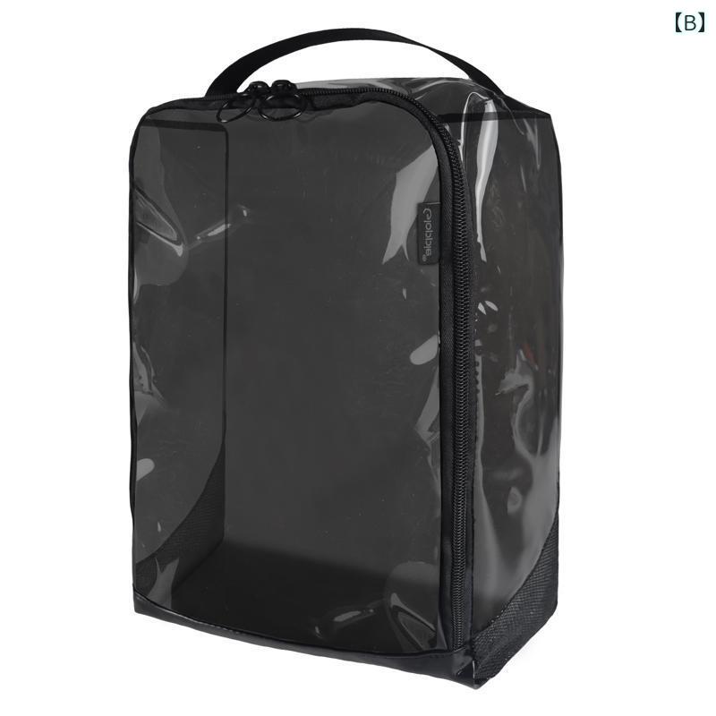 シューズケース 靴 収納 袋 シューズバッグ 防水 防塵 軽量 ポータブル 持ち運び 旅行用 出張用 ジム フィットネス アウトドア キャンプ スニーカー 革 運動 整理整頓 多機能 ポーチ ブラック ブルー