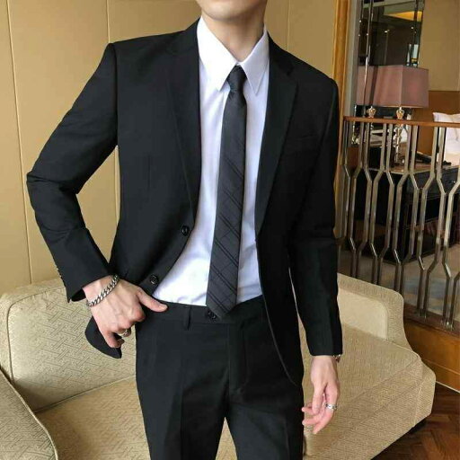 スーツ セットアップ メンズ 男性用 ビジネス フォーマル 結婚式 披露宴 正装 オフィス 通勤 テーラードジャケット パンツ スリムフィット オールシーズン ポリエステル レーヨン 混紡 シングルブレスト(x2) スーツ セットアップ メンズ 男性用 ビジネス フォーマル 結婚式 披露宴 正装 オフィス 通勤 テーラードジャケット パンツ スリムフィット オールシーズン ポリエステル レーヨン 混紡 シングルブレスト(x2)