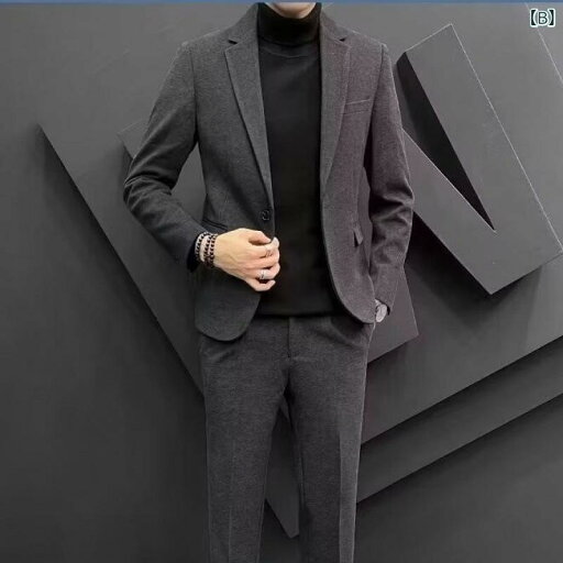 スーツ メンズ 紳士 高級感 フォーマル セットアップ スリムフィット スタイリッシュ ショールカラー 2点セット 結婚式 パーティー ビジネス オフィス 入学式 卒業式 春秋 ブラック グレー