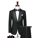 スーツ メンズ 男性用 ブラック 黒 ショールカラー 礼服 フォーマル ビジネス 結婚式 ウェディング タキシード セットアップ レーヨン混紡 スリムフィット オールシーズン パーティー 二次会