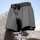 水着 メンズ 男性用 二重構造 速乾性 ボックス型 スイムパンツ ショート丈 透け防止 インナー付き ビーチ プール 温泉 スイミング ジム フィットネス スポ...