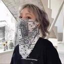フェイスカバー 男女兼用 接触冷感 UVカット ネックゲイター 耳掛け式 スポーツ 日よけ フェイスマスク 通気性 ポリエステル 首元保護 飛沫対策 花粉対策(x2)