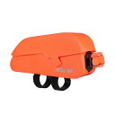 自転車バッグ ロードバイク マウンテンバイク クロスバイク サイクリングバッグ マグネット開閉式 TPU 防水 トップチューブバッグ フレームバッグ オレンジ ブラック