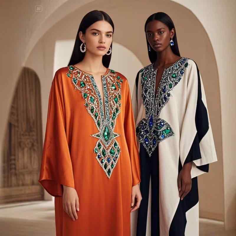 アバヤ レディース ロング丈 ドレス ワンピース イスラム教徒 中東 アラブ風 ドバイ トルコ シフォン素..