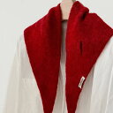 三角巾 レディース 女性用 ニット 無地 ソリッドカラー クロス 2WAY スカーフ ストール ショール マフラー 首元保護 ネックガード 防寒 保温 普段使い エレガント シンプル カジュアル 韓国風 オールシーズン対応 ポリエステル素材