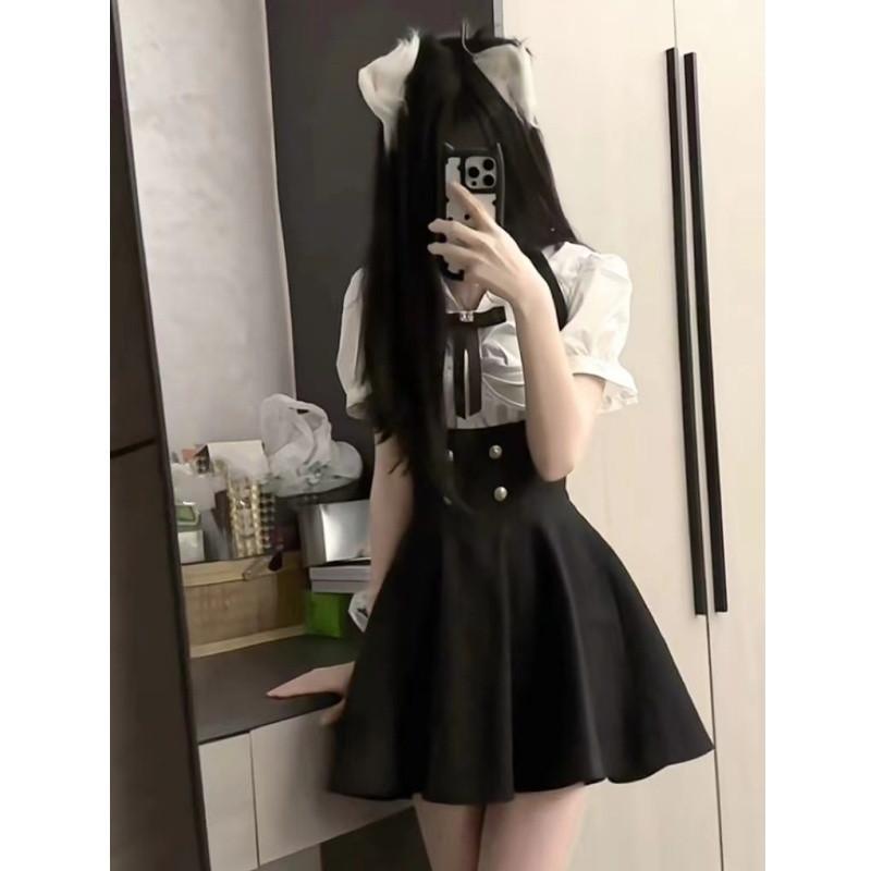 JK制服 レディース スリーピース 春 学院風 ウエストマーク シャツ ジャケット ミニスカート プリーツ..