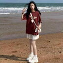 ハーフパンツ レディース グレー ハイウエスト 細見え ゆったり ストレート 五分丈 スポーツ ボーイフレンド風 カジュアル 通勤 綿混 ポリエステル 微ストレ...