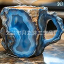 マグカップ 樹脂 プラスチック 鉱物結晶デザイン クリスタル調 モダン シンプル スタイリッシュ おしゃれ コーヒー 紅茶 デイリーユース 家庭 オフィス(x2)