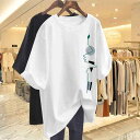 Tシャツ レディース 大きいサイズ ゆったり マタニティ 妊婦服 半袖 クルーネック 綿100% プリント ロゴ トップス チュニック ブラック ホワイト ピンク ボルドー カーキ 部屋着 普段使い