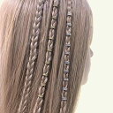 ヘアアクセサリー レゲエ ドレッドヘア 編み込み飾り 亜鉛合金製 メッキ加工 ビーズチャーム 幾何学模様 リング ドーナツ型 ゴールド シルバー 個性派 ファッション小物(x12)