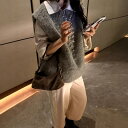 ベスト レディース パール Vネック ノースリーブ ジレ ゆったり オーバーサイズ ミドル丈 重ね着 レイヤードスタイル きれいめ オフィス カジュアル ポリエ...