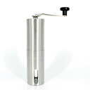 コーヒーミル 手動 ステンレス製 豆挽き器 ポータブル アウトドア キャンプ 家庭用 コンパクト 軽量 コーヒーグラインダー 粗さ調節 定番 モダン シンプルデザイン
