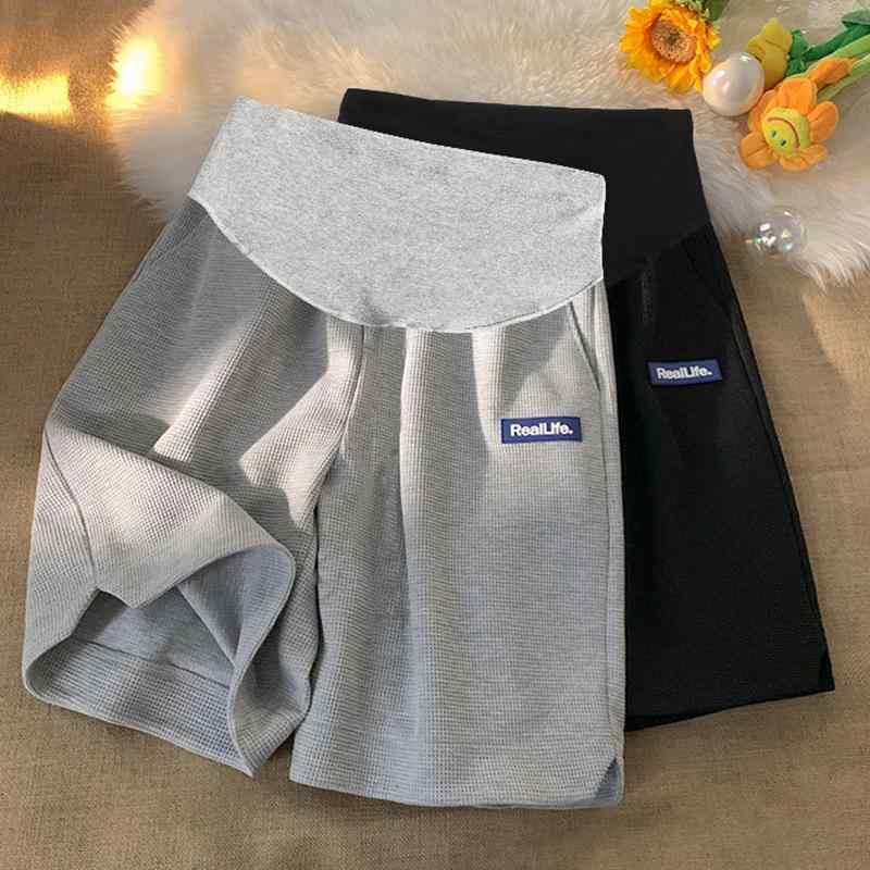 ショートパンツ レディース マタニティ 妊婦 夏用 お腹サポート ストレート ワイド ゆったり ルーズシ..