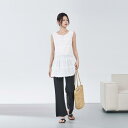 パンツ マタニティ レディース フレアパンツ 夏用 薄手 再生繊維 普段使い ロング丈 ノンストレス 腹部締め付けなし セミフレア ブラック アイボリー(x2)