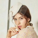 帽子 レディース トーク帽 カクテルハット ヘッドドレス ミニハット ベール付き 羊毛 ウール 欧米風 レトロ フォーマル パーティー 結婚式 披露宴 二次会 発表会 セレモニー お呼ばれ ドレスアップ