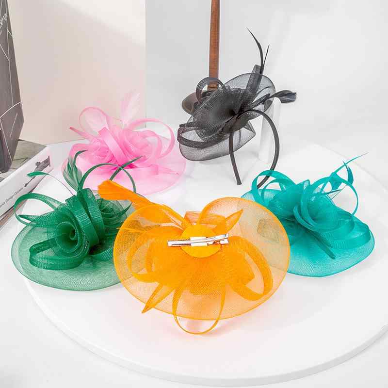 ヘッドドレス レディース レトロ エレガント 英国風 花嫁 ブライダル 結婚式 二次会 パーティー チュー..