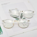 眼鏡 メンズ レディース ブルーライトカット パソコンメガネ 伊達眼鏡 度なし 軽量 ハーフリム スクエア レトロ リベット装飾 アイウェア(4)