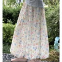 パンツ 女の子 子供 キッズ 夏物 薄手 涼しい ゆったり ルーズ ロング丈 防蚊 虫よけ 花苞 スカートパンツ スカパン キュロット バルーンパンツ ポリエステル 柔らかい 普段着 部屋着 カジュアル お出かけ