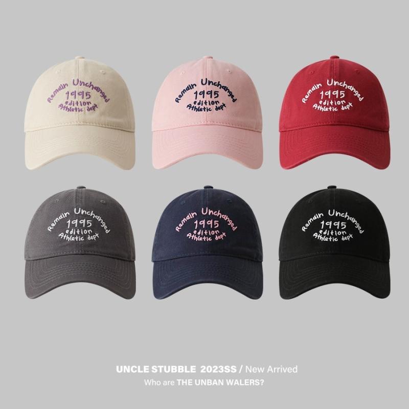 キャップ 男女兼用 韓国風 野球帽 深めクラウン 広つば 小顔効果 オールシーズン 綿100% UVカット 紫外線対策 日よけ カジュアル 刺繍(4)