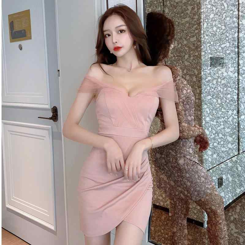 ワンピース レディース スリムフィット タイト ボディコン ミニ丈 Vネック キャミソール 切り替え セクシー ナイトドレス パーティードレス エレガント 通勤 オフィス ミドルウエスト ブラック ピンク