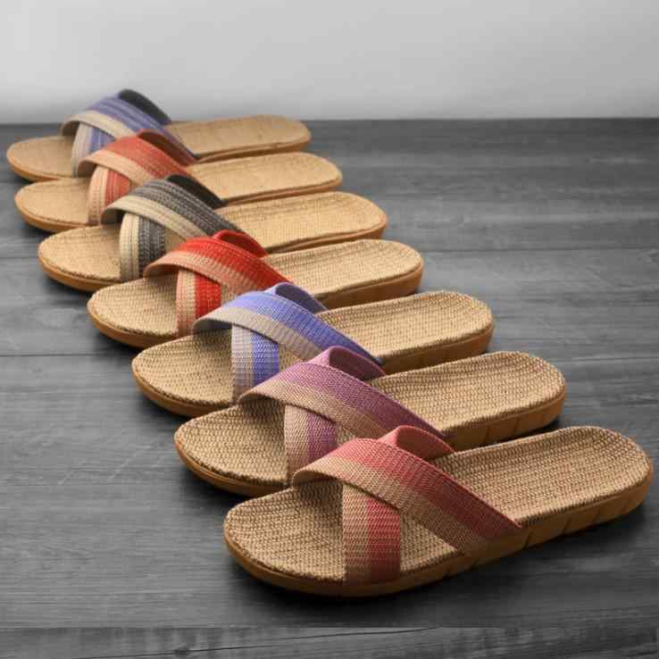 サンダル メンズ レディース 天然素材 ラタン 麻 竹 草 手編み 編み込み 涼感 スリッパ 軽量 快適 通気性 ルームシューズ 外履き 普段使い 夏用