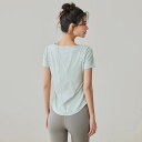 フィットネスウェア レディース ランニング ヨガ ジム トレーニング 上下セット 半袖 トップス Tシャツ パンツ 速乾 吸汗速乾 伸縮性 ストレッチ 薄手 軽量 ゆったり リラックスフィット ポリエステル