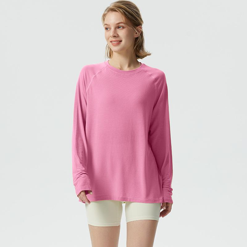 Tシャツ レディース 長袖 スポーツウェア ヨガ フィットネス ランニング トレーニング トップス ゆった..