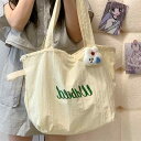 トートバッグ レディース 学生用 シンプル カジュアル ナイロン 軽量 大容量 ドローストリング 巾着 ショルダーバッグ 横型 スクエア ソフト 通勤通学 デイリーユース ファスナーポケット付き