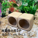 水槽用アクセサリー 陶器製 魚 エビ 隠れ家 シェルター ミニ パロットシクリッド 産卵筒 繁殖用 アクアリウム レイアウト オブジェ 紫砂陶器
