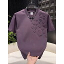 Tシャツ メンズ カジュアル ストリート 半袖 立体ハートプリント クルーネック プルオーバー ビッグシルエット ゆったり オーバーサイズ 大きいサイズ ポリエステル素材 普段使い スポーツスタイル ホワイト ブラック パープル ダークグレー