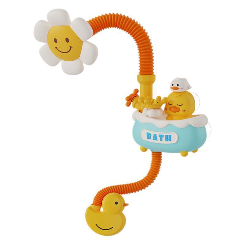 お風呂 おもちゃ 子供 キッズ ベビー 電動 シャワー バスタブ バストイ 水遊び ゾウ アヒル 噴水 吸盤 バスグッズ お風呂遊び バスタイム プール 夏休み