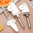 キッチンツール 3WAY 多機能 ステンレス製 ピザカッター ピザナイフ チーズターナー チーズヘラ ピザサーバー ピザトング ケーキ切り 料理用調理器具 小型...