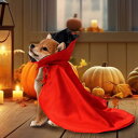 ペット 猫 犬 ハロウィン 吸血鬼 コスチューム 悪魔 デビル 衣装 マント ポンチョ ケープ 調節可能 ポリエステル レッド ブラック パーティー イベント ユニセックス(x2)