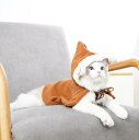 ケープ ポンチョ ペット用 犬 猫 冬 防寒着 新年 クリスマス お正月 抜け毛対策 フリース素材 カジュアル ルームウェア レッド グリーン ブラウン