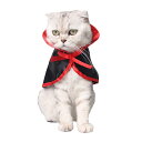 ペットウェア 猫 犬 ハロウィン クリスマス イベント パーティー コスプレ 変身 魔法 マント ケープ 衣装 仮装 かわいい おしゃれ 柔らかい 黒 カボチャ コウモリ柄(x5)