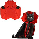 ペット ハロウィン イベント コスプレ 衣装 猫 犬 変身 マント ケープ かわいい ユニーク 仮装 ポリエステル製 カジュアル 小型 中型 大型犬 猫兼用