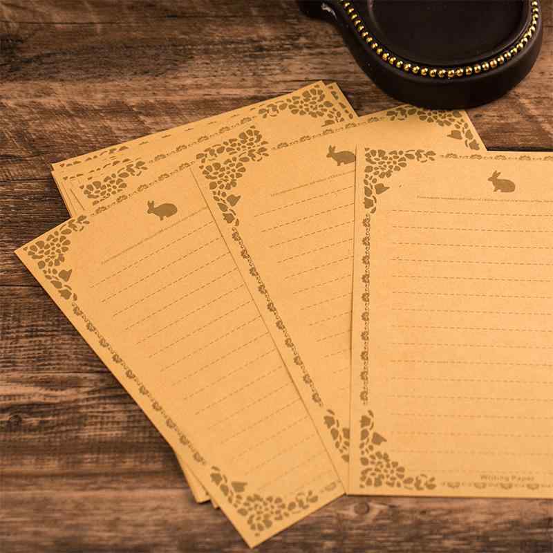 レターセット 便箋 封筒 クラフト紙 厚手 レトロ 古風 中国風 中華風 アジアンテイスト A5 A4 恋文 ラブレター 告白 メッセージ 手紙 白 ホワイト