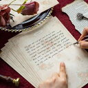 レターセット 高級感 厚手 特殊紙 レトロ 手書き ラブレター 告白 ロマンチック グリーティングカード 学生 恋人 記念日 バレンタインデー 感謝(x2)