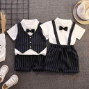 男の子 スーツ ベビー キッズ 幼児 男児 英国風 紳士風 1歳 誕生日 セレモニー フォーマル セットアップ 半袖 ジャケット ベスト 結婚式 発表会 入園式 七五三 記念撮影 綿 コットン 夏 春 秋